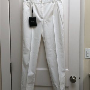 White cotton pants